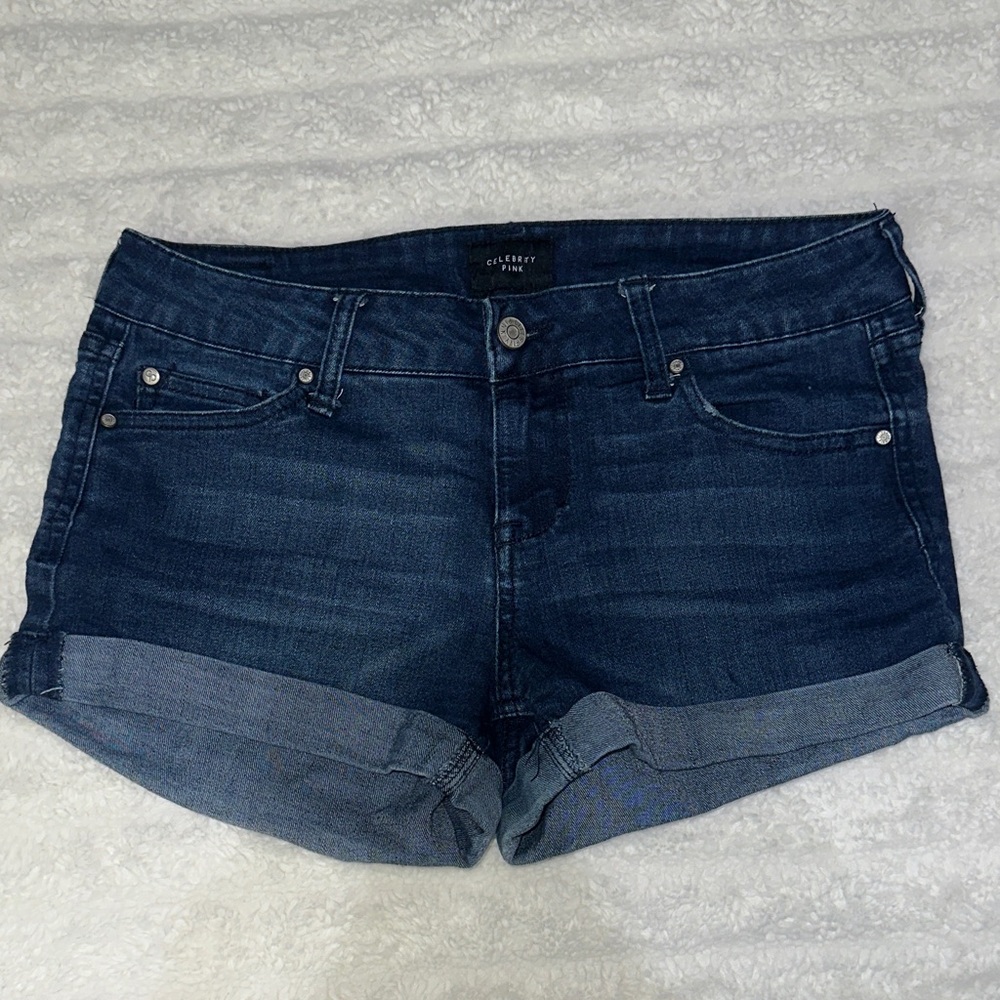Celebrity Pink Indigo Denim Shorts